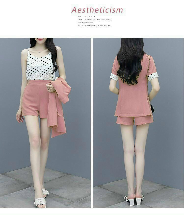 SET VEST SHORT PHỐI BI 3 MÓN CAO CẤP- VN70